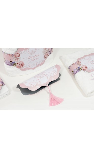 Trusou de botez regal pentru fetite tematica florala, Mica printesa 37